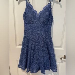 Sparkly Blue Juniors Dress